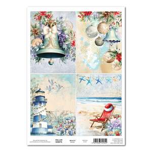 3Quarter Designs - Beach Christmas Vellum Sheet