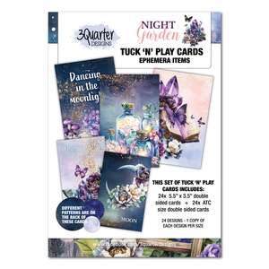 3Quarter Designs - Night Garden - Tuck & Play Cards