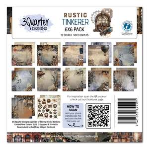 3Quarter Designs - Rustic Tinkerer 6"x6" Collection