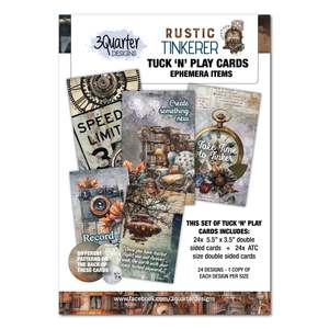 3Quarter Designs - Rustic Tinkerer - Tuck & Play Cards
