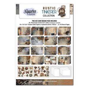 3Quarter Designs - Rustic Tinkerer 6" x 4" Card Pack