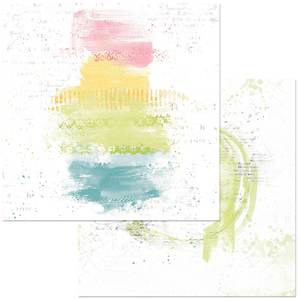49 And Market: SS-36196: Spectrum Sherbet - PF Rainbow 12x12 Scrapbook Paper (49 and Market)