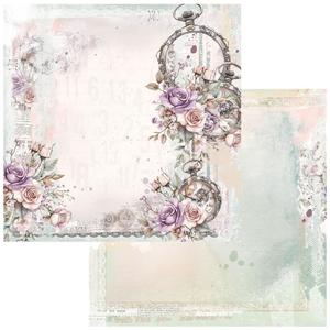 49 And Market: 49 & Market Echoes of Time - Hanging Time 12x12 Scrapbook Paper