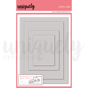 Uniquely Creative Dies: UCD2222 : Rectangle Photo Mat Border Die - Pierced (Whispers of Wisdom)