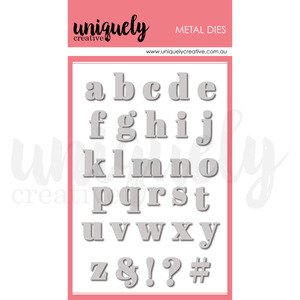 Uniquely Creative Dies: UCD2225 : Serif Lowercase Alpha Die (Whispers of Wisdom)