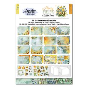 3quarter Designs: Honey Fields 6" x 4" Card Pack (3 Quarters)