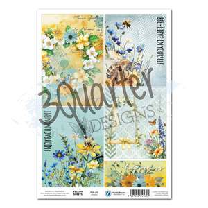 Honey Fields Vellum Sheet (3Quarter Designs)