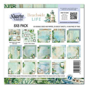 8" x 8" Beachside Life Collection (3 Quarters)