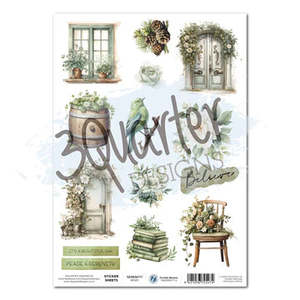 Sage Candlelight Sticker Sheet (3 Quarters)