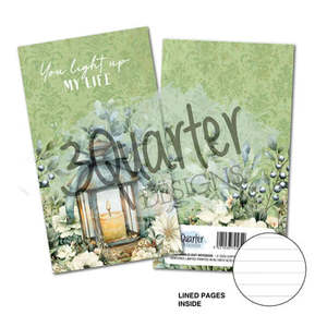 3quarter Designs: Sage Candlelight Mini Notebook (3Quarter Designs)