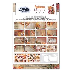 3quarter Designs: Autumn Whispers 6" x 4" Card Pack