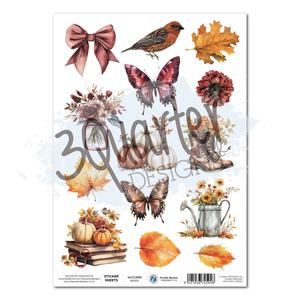 3quarter Designs: Autumn Whispers A4 Sticker Sheet