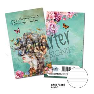 3quarter Designs: Floral Mechanica Mini Notebook