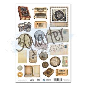 3quarter Designs: Paper Tales A4 Sticker Sheet