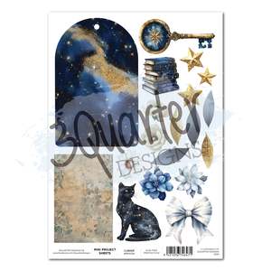 3quarter Designs: Lunar Horoscopes A4 Project Sheet