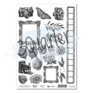 3quarter Designs: Shutter Glam A4 Acetate Sheet