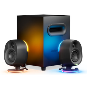 SteelSeries Arena 7 Immersive 2.1 Gaming Speaker System with Reactive Illumination