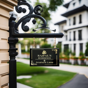 Products: Raised letters House Signs ( Hindu ) WOW CUSTOM SIGNS