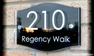 Products: Laser Cut House Number WOW CUSTOM SIGNS