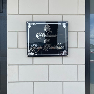 Raised letters Acrylic House Signs (Hindu) WOW CUSTOM SIGNS