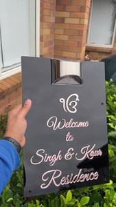 Raised letters Acrylic house signs WOW CUSTOM SIGNS