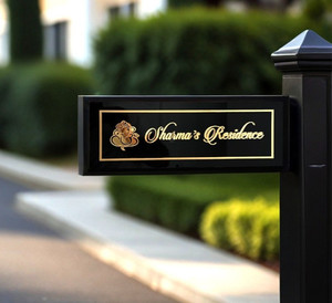 Raised letters Acrylic House Signs (Hindu) WOW CUSTOM SIGNS