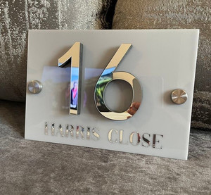 Laser Cut House Number WOW CUSTOM SIGNS