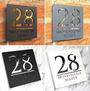 3DHouse Number Signs WOW CUSTOM SIGNS