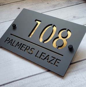 Dual Layered House Sign WOW CUSTOM SIGNS