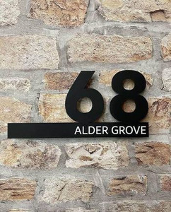 Laser Cut Address Sign WOW CUSTOM SIGNS