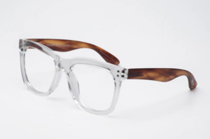 Homeware Books Dvds: Daily Eyewear - 11am Crystal with Havana Reading Glasses