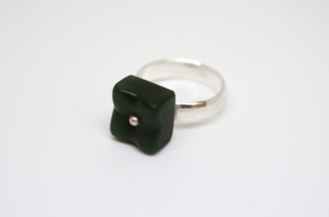 Jade Form: Large Square Pillow Ring