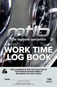 MTLB TAS Work Time Logbook (A5)