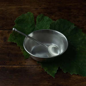 Italian Pewter Sugar Bowl & Spoon