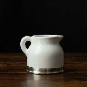 Cosi Tabellini Pewter 1: Italian Pewter Ceramic Jug | Milk