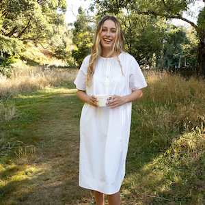 Organic Cotton Nightdress | White Sunday