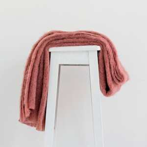 Mohair Throw | Tea Rose