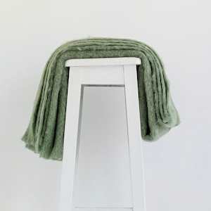 Mohair Throw | Olive