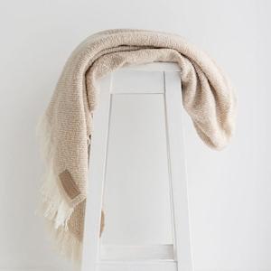 Driftwood Wool Twill Throw | NZ