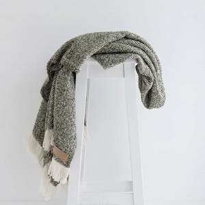 Moss Wool Twill Throw | NZ