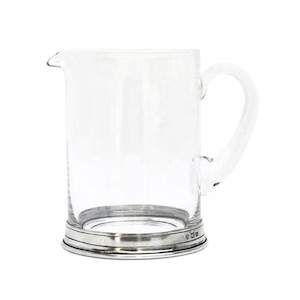 Classic Gifts: Italian Pewter Crystal Bar Pitcher 1L