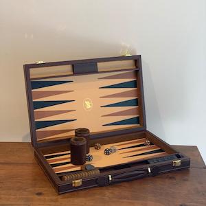Games Puzzles: Backgammon Set | Brown