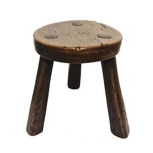 Interiors Duplicate: Elm and Oak Milking Stool 3 Legs