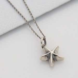 Louise Douglas Jewellery: Louise Douglas | Mini Starfish Necklace | Silver