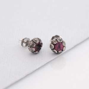 Louise Douglas Jewellery: Louise Douglas | Floret Studs | Garnet
