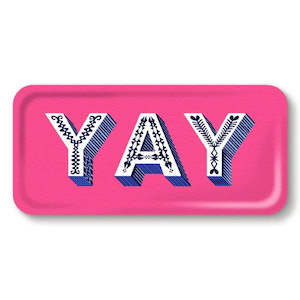 Birchwood Tray | Yay | Bright Pink