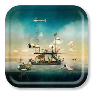 Jamida: Birchwood Tray Medium Square | Spring Break