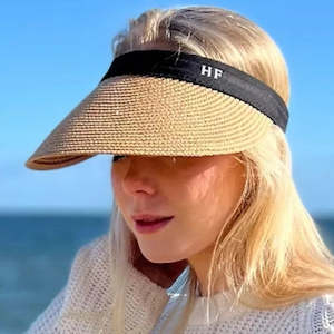 Premium Paper Straw Visor | Golden Straw