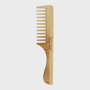 Wide Tooth Ash Wood Comb with Handle