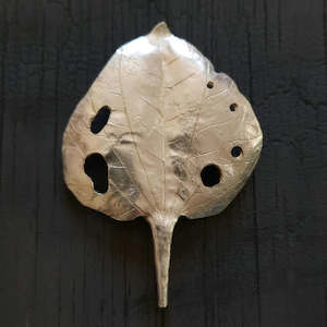 Emma Cunningham | Silver Kawakawa Brooch